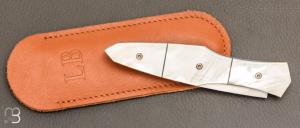    Couteau " Magna Pinna " fait main par Laraud Blade  - Nacre et 14C28