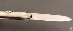   Couteau  " Navette 10 cm "  par J. Mongin - Corne blonde