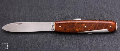  Couteau " Navette 4 pièces " de collection par Adrien Vautrin - Micarta