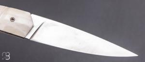  Couteau  " ORCA " pliant par l'Atelier Les 2 Diables - Os et 14c28N