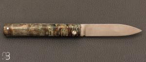 Couteau  "  L'Olonnois " de L'atelier du capitaine - Bouleau Madré