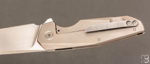    Couteau " P'ti "  custom par Philippe Jourget - Titane/Damas et CPM 154 CM