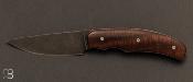 Couteau custom pliant par David Lespect - Gidgee et D2 stonewashed