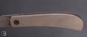   Couteau " Proto " framelock par Stéphane Espi - Titane et RWL34