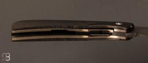  Couteau " Rocket " custom de Stéphane Sagric - Fibre de carbone et Zirconium