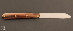   Couteau  "  Rouennais 13 cm " par Mathieu Herrero - Pointe de corne blonde