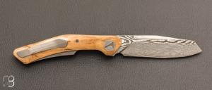    Couteau " S11 M2 " front flipper par Bouvier Knives - Bertrand Maxime - Ivoire de mammouth