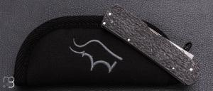   Couteau " Sanjo Slipjoint " custom par Guy Poggetti - Titane et lame en C130