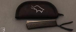   Couteau " Sanjo " custom par Guy Poggetti - Fibre de carbone et Elmax