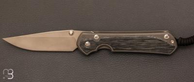 Couteau "  Sebenza 31 Large Black Micarta inlay  " L31-1200 de Chris Reeve 