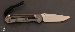 Couteau " Sebenza 31 Small Bog Oak inlay " S31-1100 de Chris Reeve 