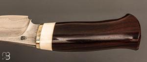  Couteau " Skinner " damas droit par Daniel Vally