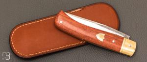   Couteau " Slipjoint " par Laurent Gaillard - Bubinga et 90McV8