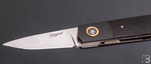  Couteau " Small Gentleman  " custom de Stéphane Sagric - Fatcarbon® Sidecut et lame en RWL34