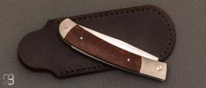   Couteau " Small Lock-back  " custom par Petr Hofman - Bois de fer et RWL34