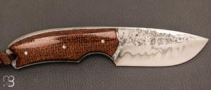 Couteau " Sparus  " fixe forgé par Guy Poggetti - Micarta et C130