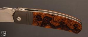 Couteau  " Stan " custom ironwood et RWL-34 par Maxime Belzunce