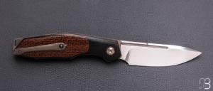    Couteau " SteackHouse " custom par Thierry Savidan - Micarta et CPM 154CM