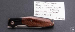   Couteau " SteackHouse " custom par Thierry Savidan - Micarta et CPM 154CM