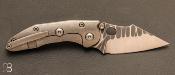   Couteau  "  Stitch  " pliant custom Titane par Borka Blades - Sebastijan Berenji