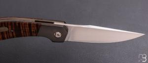  Couteau " Sweetbeat " custom par Thierry Savidan - Koa et lame en CPM154