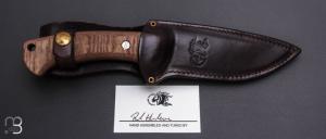    Couteau " The Ranch Harpoon Spanto 3V Stonewash Black DLC " par Rick Hinderer