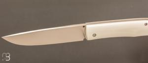    Couteau " Thiers" custom par Raphaël Durand - G10 blanc et RWL34