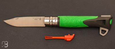 Couteau " Tire Tique " Opinel N°12 Explore - Vert