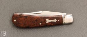 Couteau " Trapper " de Craig Brewer - Rag Micarta