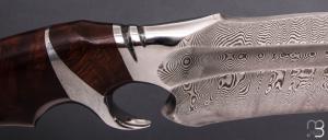     Couteau "Tsavo Sub-Hilt" custom fixe de Samuel Lurquin - Ironwood et damas