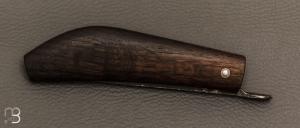   Couteau " XIII " par Martin CLAUDEL - Chêne et sandwich acier ancien et vieux fer feuilleté