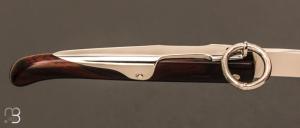   Couteau de poche Yatagan 10 cm par J. Mongin - Bois de fer