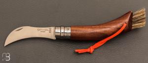   Couteau à champignons Opinel N°08 manche noyer noir 