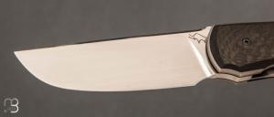   Couteau " custom " par Guy Poggetti - Fibre de carbone et Elmax