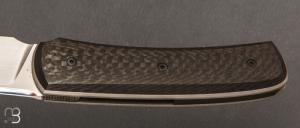   Couteau " custom " par Guy Poggetti - Fibre de carbone et Elmax