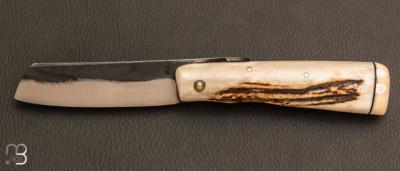 Couteau de poche Piémontais Bois de cerf de Richard Ciachera