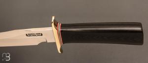  Couteau  droit Randall N°12 - 6" "Little Bear Bowie" - Micarta noir