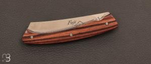 Couteau de poche le Fuji liner lock par la Coutellerie Teymen - Bois de violette