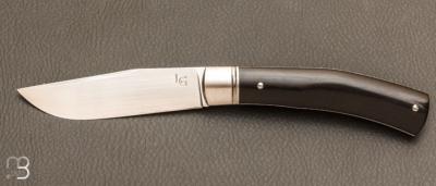 Couteau pliant de poche par Laurent Gaillard - Ebène / 14C28N
