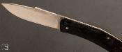 Couteau " Scalp" custom elmax et fibre de carbone par David Breniere