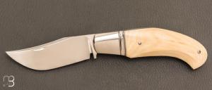    Couteau " slipjoint " par Honor Vilain - RWL34 et ivoire de mammouth