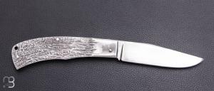     Couteau " slipjoint " full acier par Vincent Lafaye