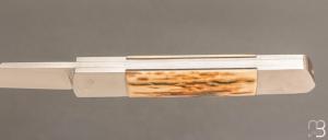    Couteau " Tanto intégrale " custom par Karim Valentin - Les couteaux D'Hure - Ivoire de mammouth