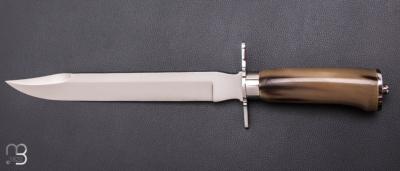  Dague de chasse Mongin pour la Maison E.Peter Paris - Corne blonde