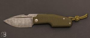 Couteau " Elementak " Od Green G10 et lame en RWL34 stonewash de GTKnives - Thomas Gony