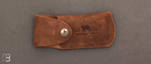 Brown leather sheath for Old Bear knife sizes XS / S / M