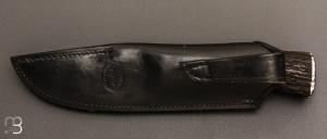   Couteau " Hunter " fixe de Scott Gallagher - Cerf sambar et 80CrV2