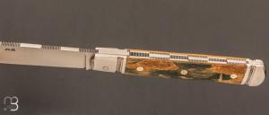  Couteau " Issoire "  de Robert Beillonnet - ivoire de mammouth et RWL-34