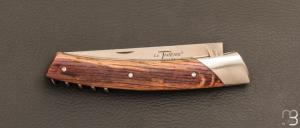 Couteau Le Thiers Grand Cru tire-bouchon chêne de barrique par Chambriard