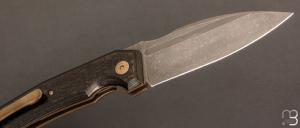 Couteau " Speartak regular " Carbone et lame en RWL34 de GTKnives - Thomas Gony